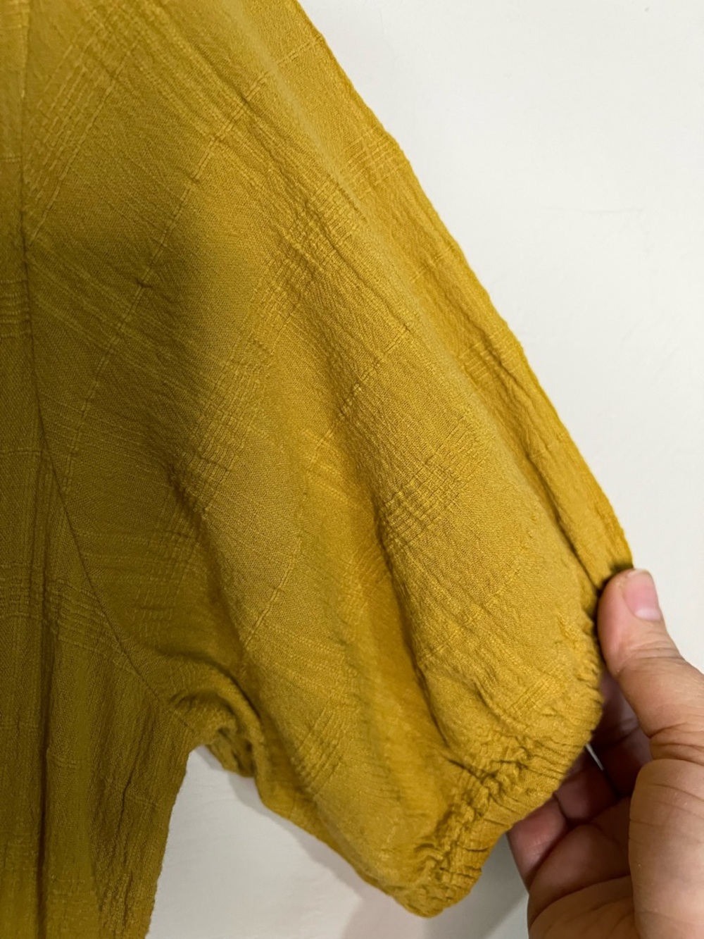 Lucky Brand Mustard Yellow Gauze Cotton Button Down Tiered Maxi Dress - Picture 6 of 12